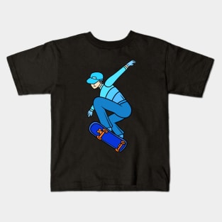 Cool skater boy Kids T-Shirt